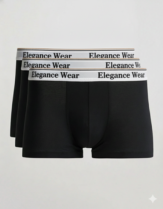 3-Pack Trunk Boxer Shorts Black/White